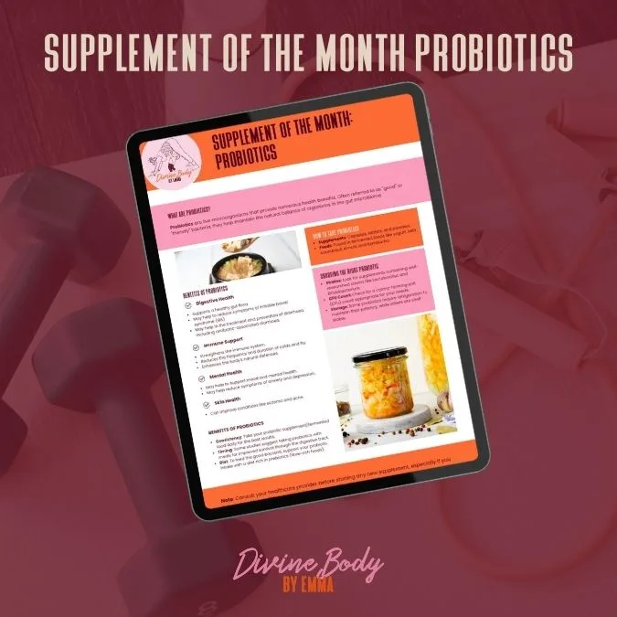 Supplement Of The Month Probiotics